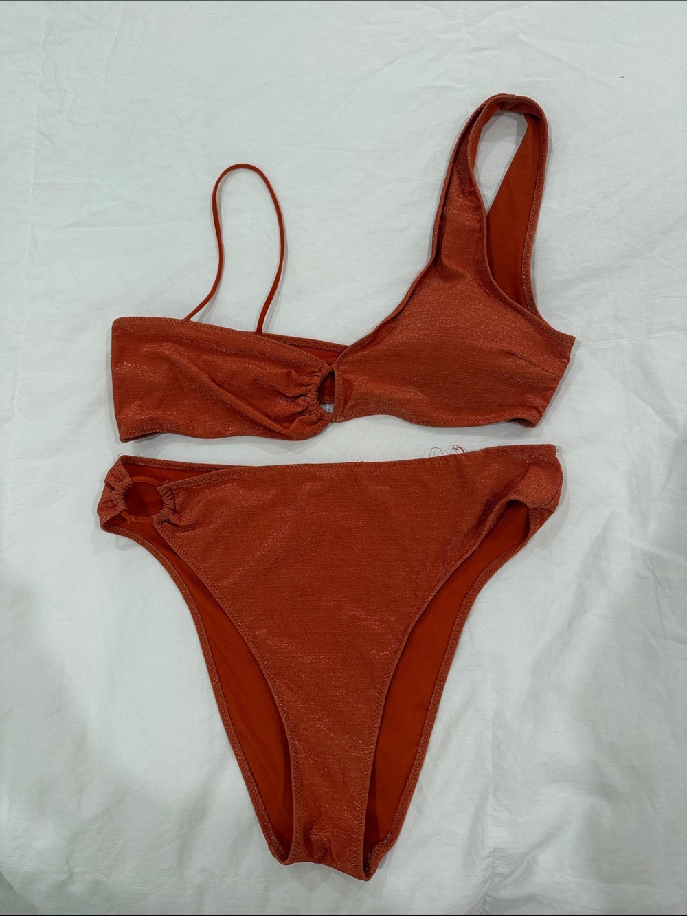 Zara Rust Orange Two-Piece Bikini Set